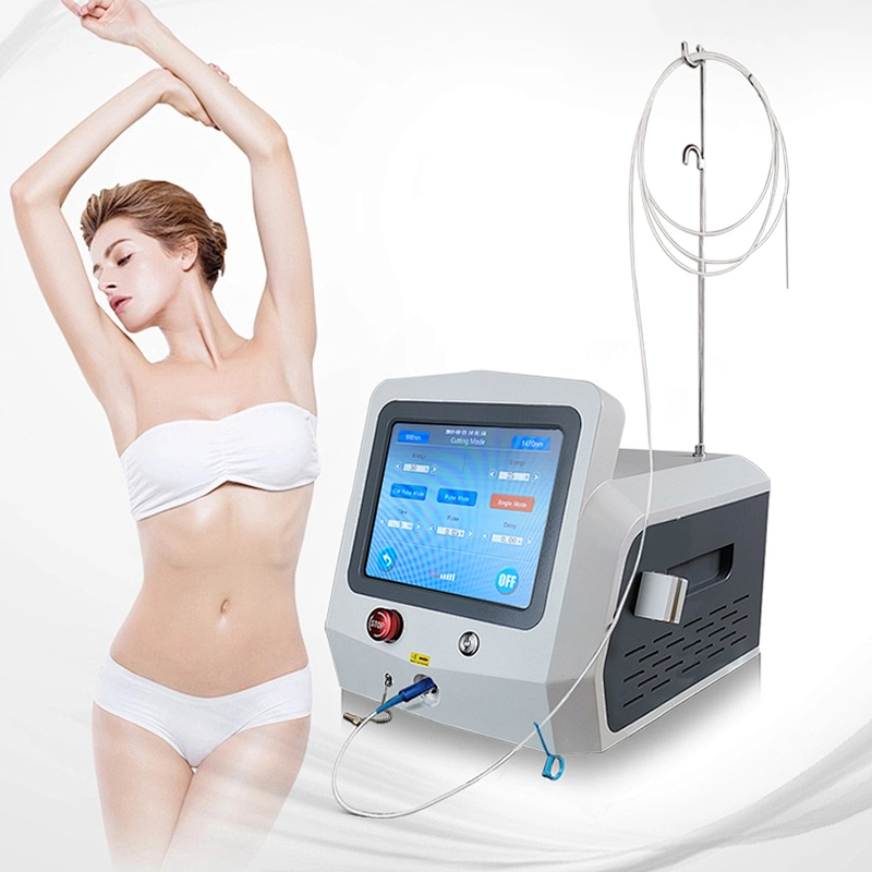 Effective Result Laser Lipolysis Liposuction Machine Plastic Surgery 1470 nm 980 nm Endofiber Laser