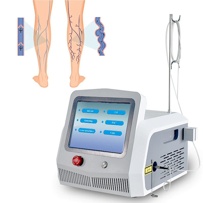 Endovenous Varicose Veins Treatment Machine Diode Laser 980nm1470nm EVLT Intravenous Spider Veins Vascular Removal Machine