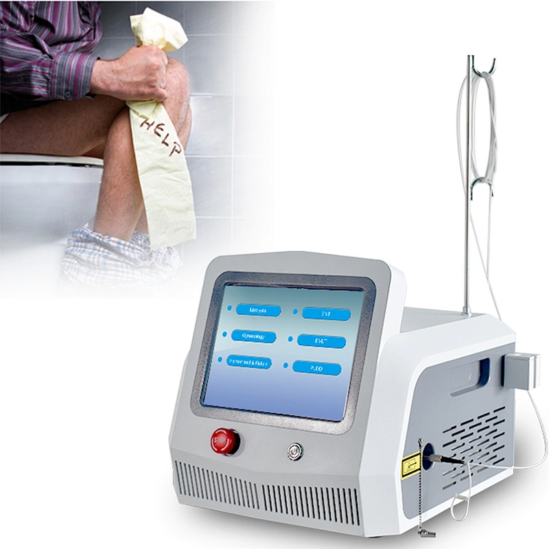 Hospital Clinical Surgery Proctology Machine Treatment Hemorrhoid Anal Fistula Hemorrhoids 980nm1470nm Diode Laser Removal