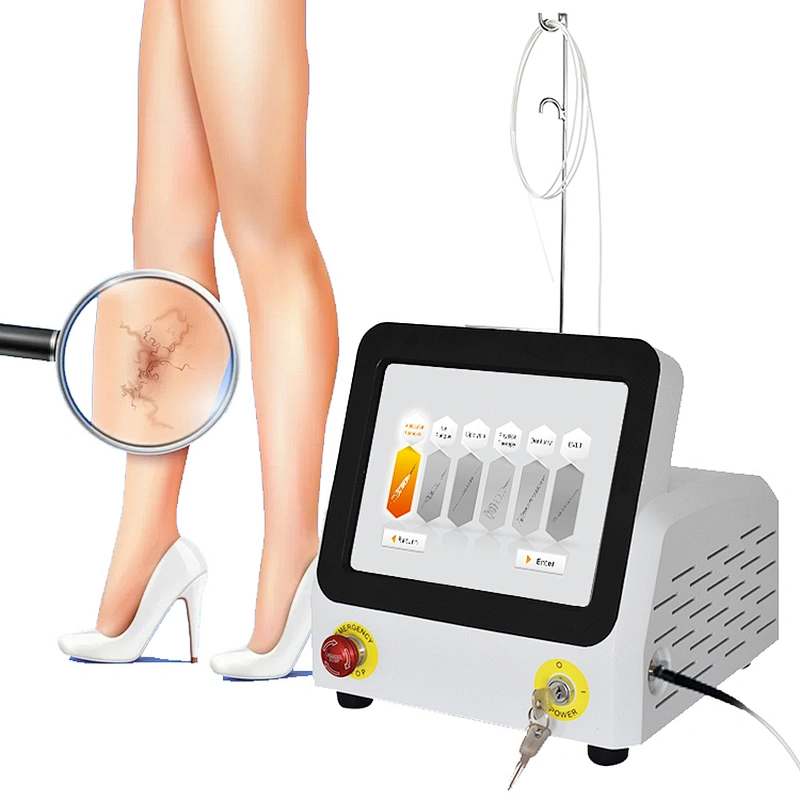 60W High Power Varicose Veins Treatment Machine Removal Legs Varicose Veins 980nm Fiber Diode Laser Medical Equipment