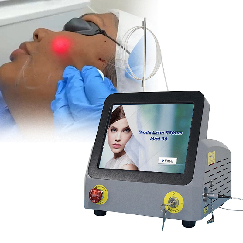 2025 Hot Sale Vaser Liposuction Equipment Diode Laser 980nm Fiber Endolaser Face and Neck Lifting