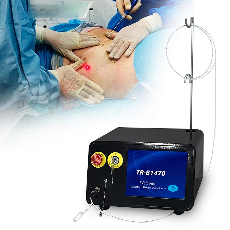 Newest Non-Surgical Liposuction Diode Laser 1470nm Lipolysis Skin Tightening Machine Removal Double Chin