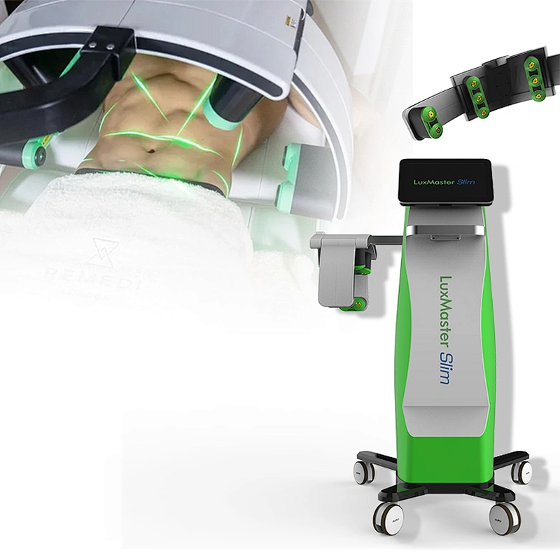 Hot Sale Non-invasive 532nm Green Light Laser Eliminate Abdomen Waist Fat 10d Lipo Laser Luxmaster Slimming Laser Machine