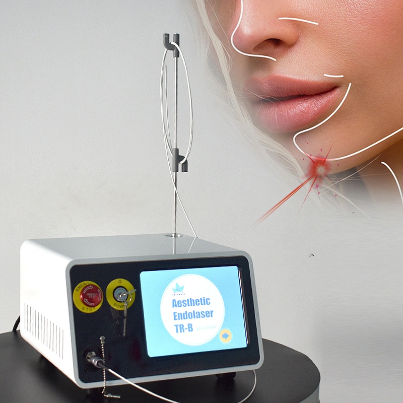 980nm 1470nm Diode Laser Liposuction Body Shaping Slimming Machine Remove Eye Wrinkles and Endolaser Facial Lifting