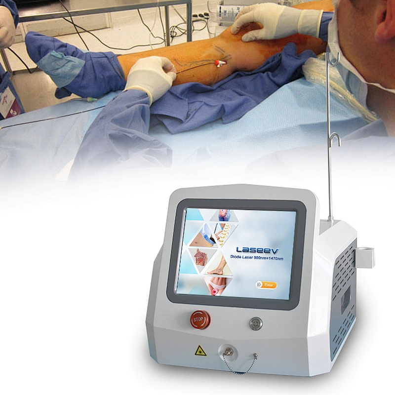 4 in 1 980nm Laser Spider Vein Diodo Laser Endovascular Laser Endovenous Machine Radiofrequency Varicose Veins Removal Machine