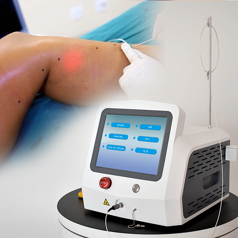 2025 Leg Vein Varicose Removal Machine Treatment EVLT 980nm1470nm Spider Veins Vascular Removal Device