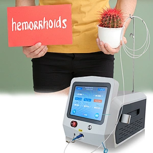 Portable Medical Instruments 980nm 1470nm Diode Laser Hemorrhoid Treatment Equipment for Removal Hemorrhoids Proctology Surgery