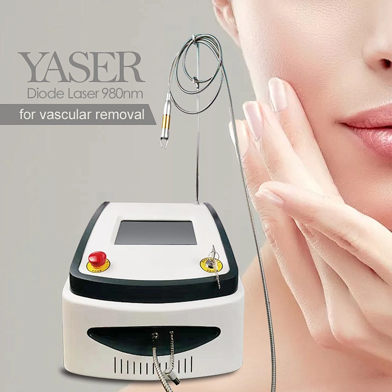 60W 980nm Diode Laser Vascular Therapy Vein Removal Machine Beauty Vascular Removal Capillaries Blood Vessels