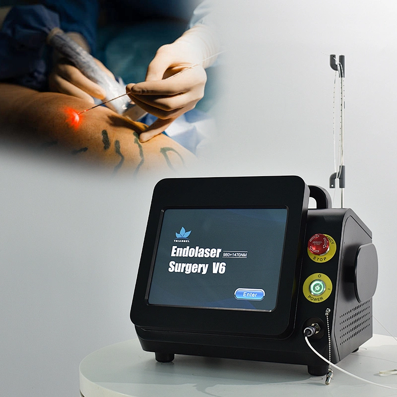 Portable Dual Wave 980nm+1470nm Diode Laser  Equipment Removal Varicose Veins EVLT EVLA