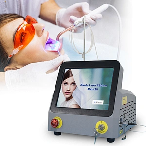 Dental Diode Laser 980nm Teeth Whitening Soft Tissue Cutting Dental  Machine