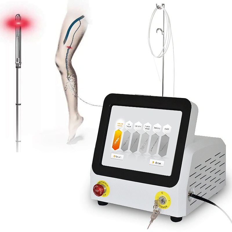 Professional Diode Laser 980nm 60W  EVLT / EVLA Treatment Varicose Vein Ablation Laser Machine