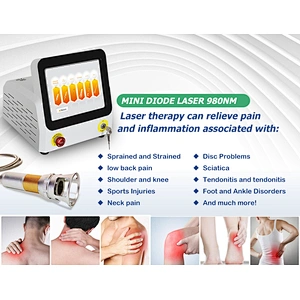Triangel  Class IV Diode Laser with Four Wavelength 810nm 980nm 1064nm 650nm for Physiotherapy