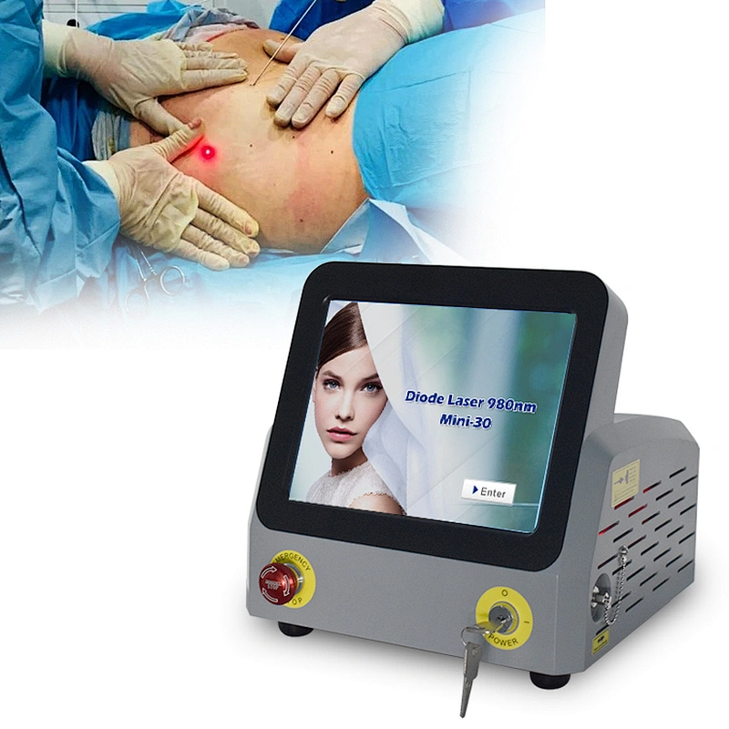 Surgery 980nm 30W Diode Laser Face Skin Lifting Liposuction Fat Remove Lipolysis Beauty Machine