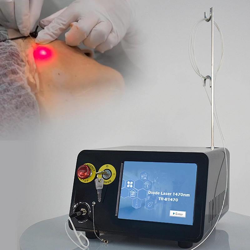 Portable 980nm+1470nm Diode Laser Liposuction Lipolysis Endolaser Face Skin Lifting Machine