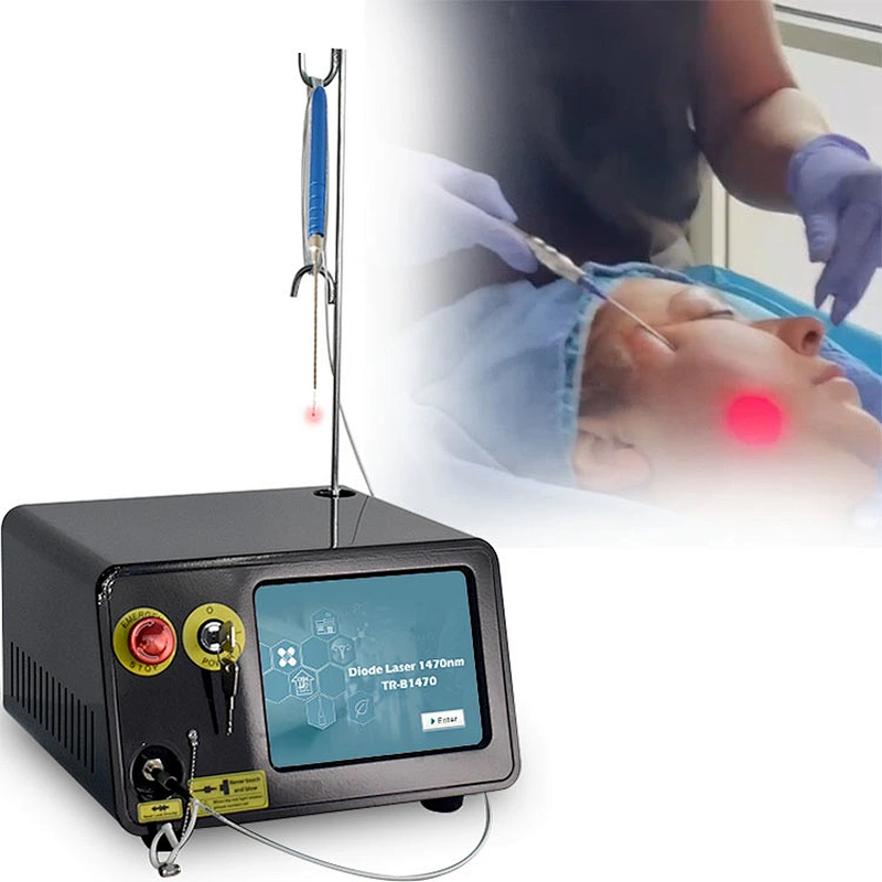 Newest Non-Surgical Liposuction Diode Laser 1470nm Lipolysis Skin Tightening Machine Removal Double Chin