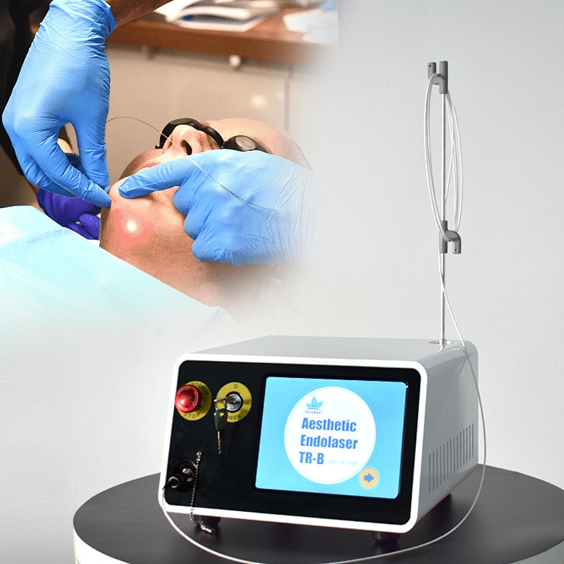 Fiberlifting Multifunction Surgical Liposuction 980nm+1470nm Diode Laser Liposuction Endolaser Face and Neck Lifting Machine