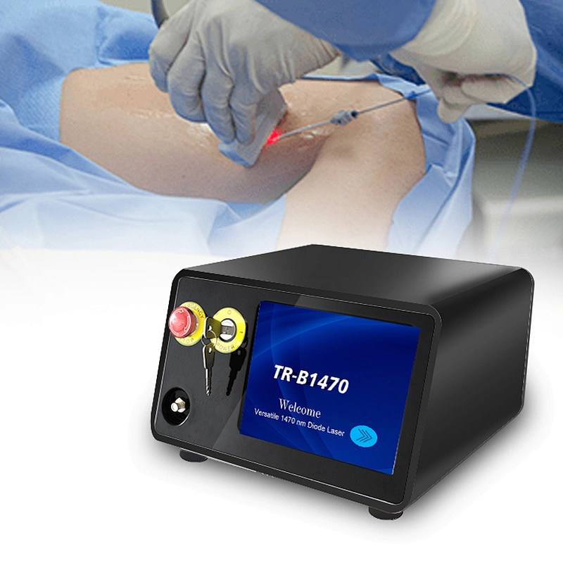 Professional Medical 1470nm 17W EVLT EVLA Diode Laser Treatment Varicose Veins Device Spider Veins Vascular Removal Machine