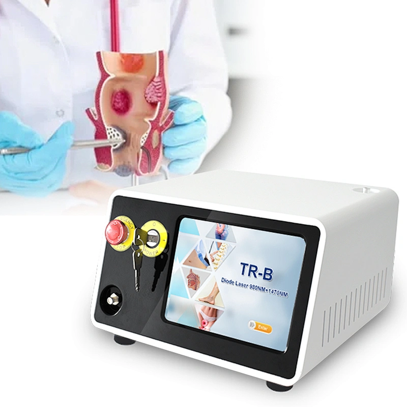 Professional Medical Diode Laser 980nm 1470nm Hemorrhoids Removal Surgery Laser Equipment Treatment Anal Fistula /Fissure