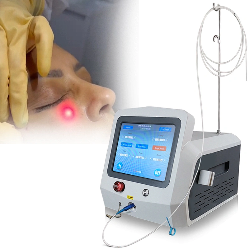 980nm1470nm Lipolysis Vaser Liposuction Skin Tightening Equipment Diode Laser Endolaser Facial Lifting