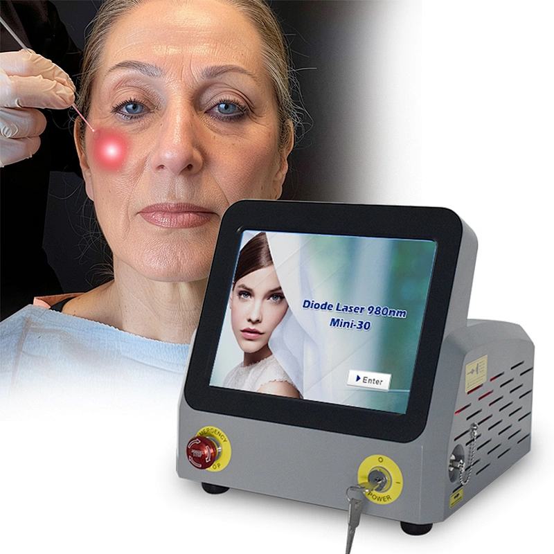 Hot Sale Triangel 980nm Diode Laser Lipolysis Removal Double Chin Endolaser  Liposuction Machine