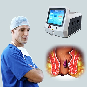2024 Newest 980nm 1470nm Diode Laser 47w Hemorrhoids Fistula Laser Treatment Bloodless