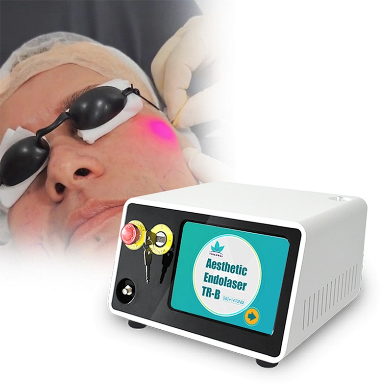 980nm 1470nm Portable Diode Laser Liposuction Machine Lipolysis Skin Tighten Endolaser for Facial Lifting