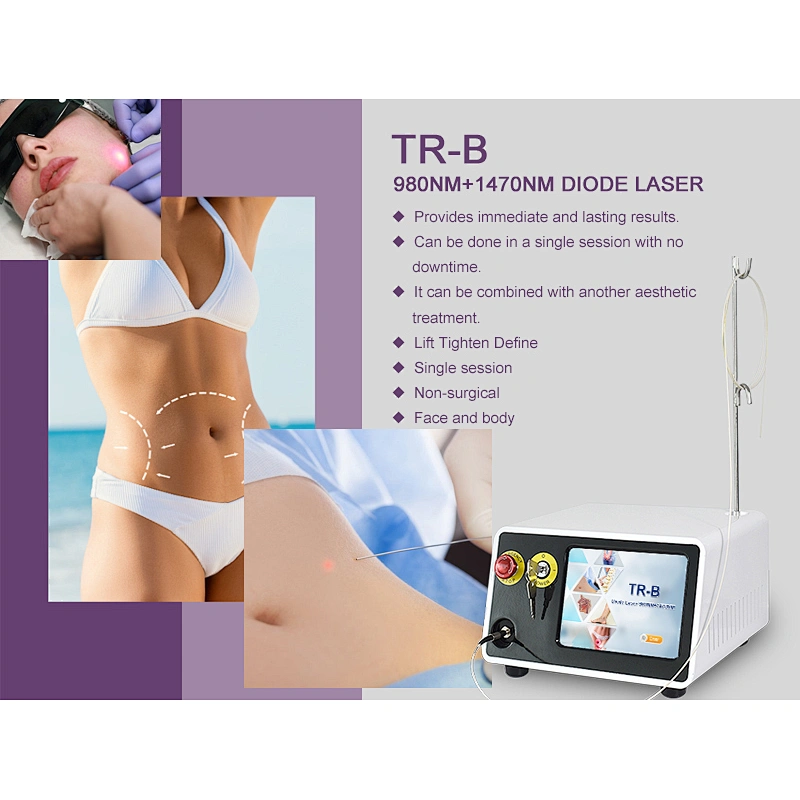 Multifunction Surgical Lipolysis 980nm 1470nm  Laser Liposuction