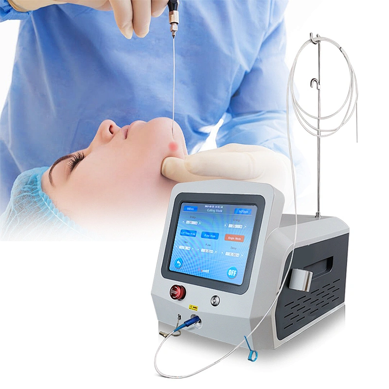 New Diode Lipo Laser 980nm 1470nm  EndoSkin Face Lifting Laserlift EndoLaser Lipolysis Laser 1470nm