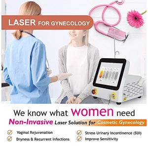 2024 High Quality  Stress Urinary Lncontinence (SUl) Diode 980nm  Laser Vaginal Tightening Gynecology Surgery