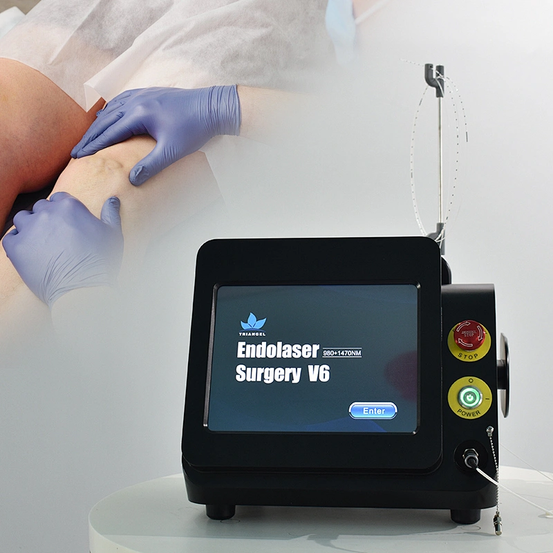 Portable Dual Wave 980nm+1470nm Diode Laser  Equipment Removal Varicose Veins EVLT EVLA