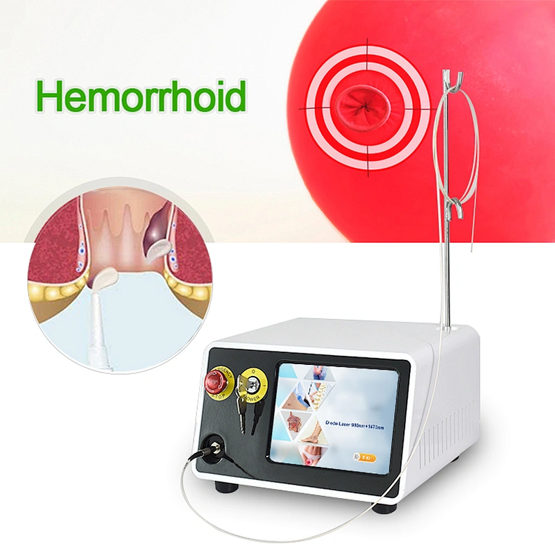 Hemorrhoids Piles Surgery Fistula 980nm 1470nm Laser Treatment Machine