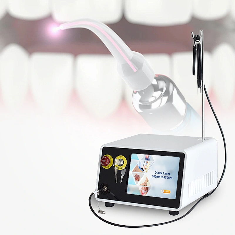 Dual Wave 810nm 980nm 1470nm Diode Laser Therapy Dental Soft Tissue Laser Machine