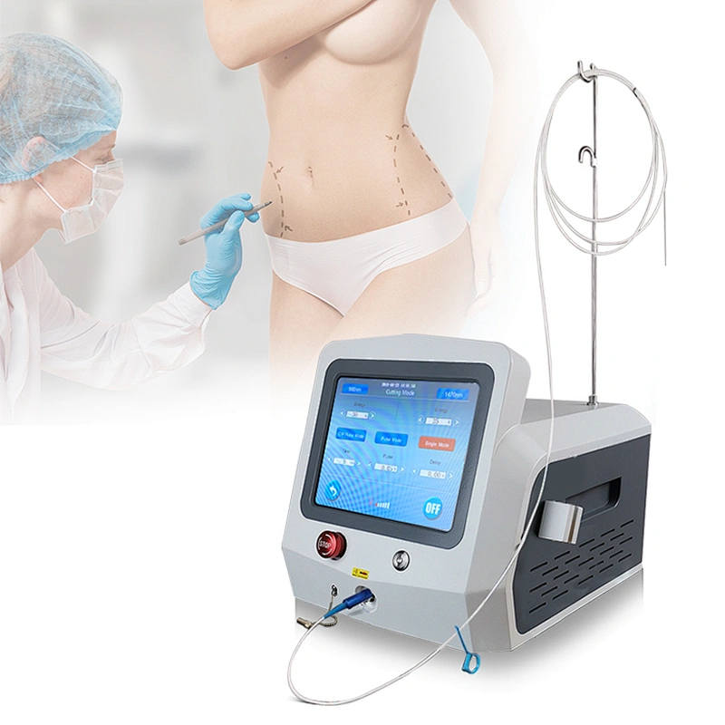 Hot Sell Surgery Dual-Wavelength Laser 980nm+1470nm Skin Lift Liposuction Fat Ablation Laser Machine Lipolysis
