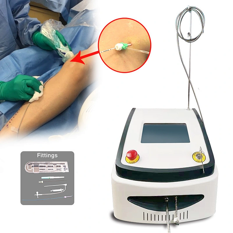 980nm Diode Laser EVLT Endovenous Vein Surgery Machine Flebologia Laser for Varicose Veins Removal Body Beauty Treatment