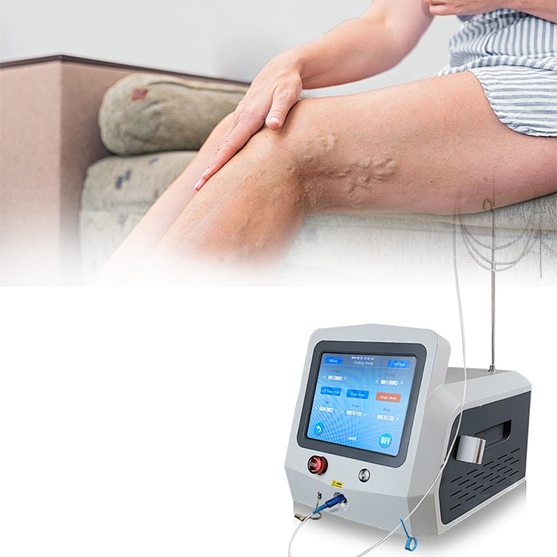 Triangel Laseev Portable EVLT Machine for Sale Diode Laser 980nm+1470nm Support Customization Varicose Veins Removal