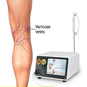 Latest Surgery 980nm + 1470nm 17W Laser EVLT Treatment Varicous Veins Spider Veins Machine