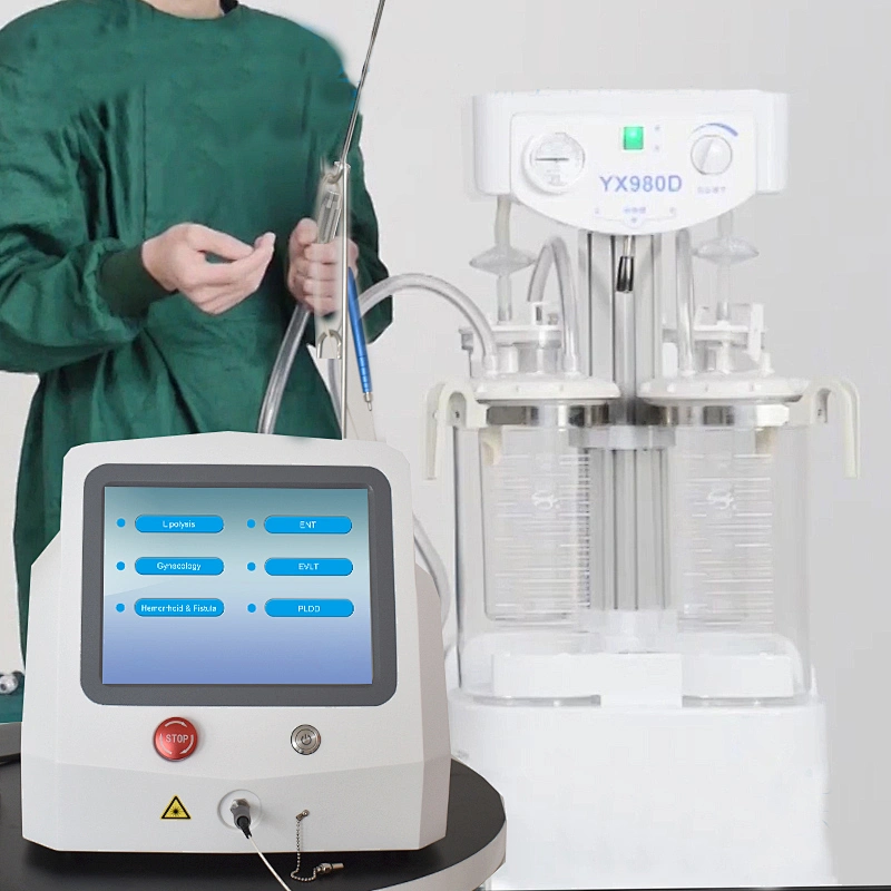 Diode Laser  30w+17w Liposuction 980nm 1470nm Face Lifting Skin Tightening Laser Machine