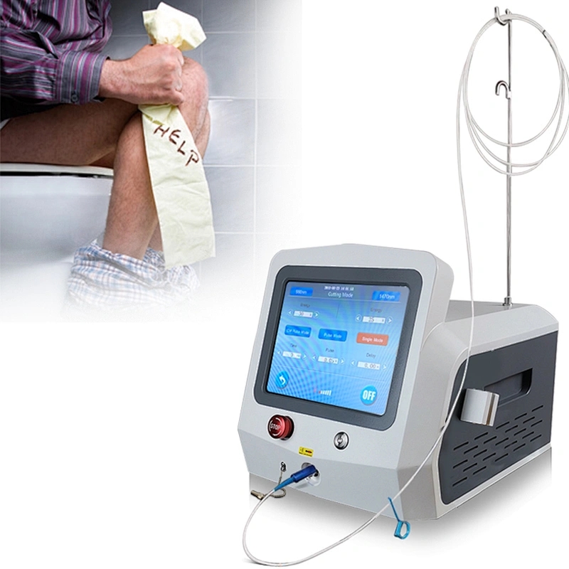 Hot Sale Professional Proctology 980nm1470nm Diode Laser Anal Fistula Fissure Hemorrhoids Treatment Machine