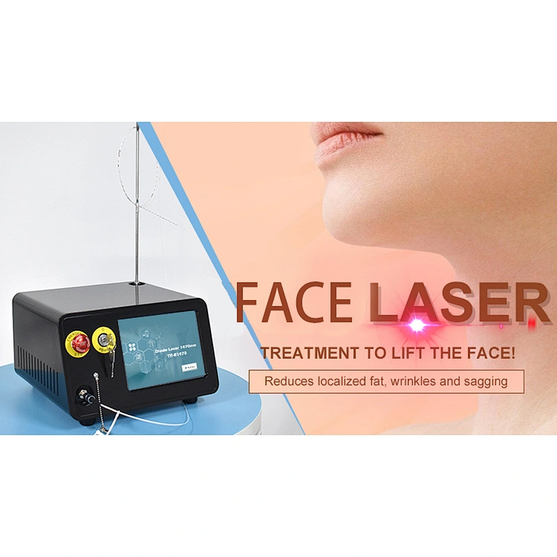 2024 Surgical Laser 1470nm Facelifting Double Chin/eyebag Removal Laser Device/ Lipolysis Laser