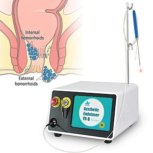 Hot Sale Portable 980nm 1470nm Hemorrhoid Diode Laser Excision Device for Proctology Hemorrhoid Piles Treatment