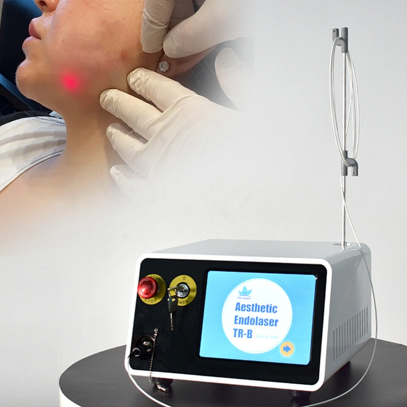 2025 Newest Lipolysis Surgical Device 980nm 1470nm Laser Liposuction Endolaser Facial Lifting Machine