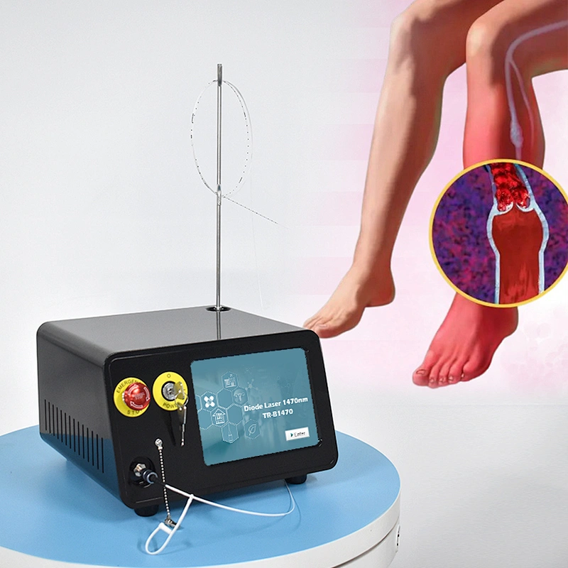 Latest 20W 1470nm Laser EVLT EVLA Treatment Varicous Veins Minimal Invasive Surgery Equipment