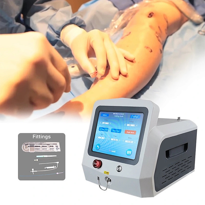 980nm 1470nm EVLA Endovenous Spider Vein Laser for Varicose Vein Removal Remove Varicose Veins in Legs Laser Ablation
