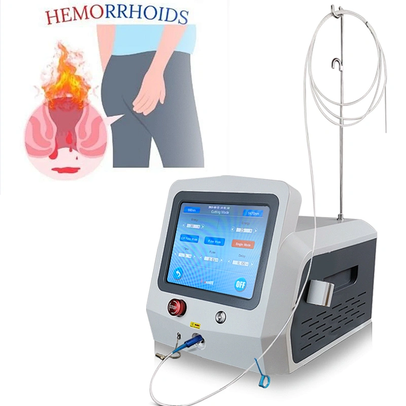 2025 Newest Proctology Laser Surgery Device Diode Laser 980nm1470nm Treatment Hemorrhoids(piles) Fissure
