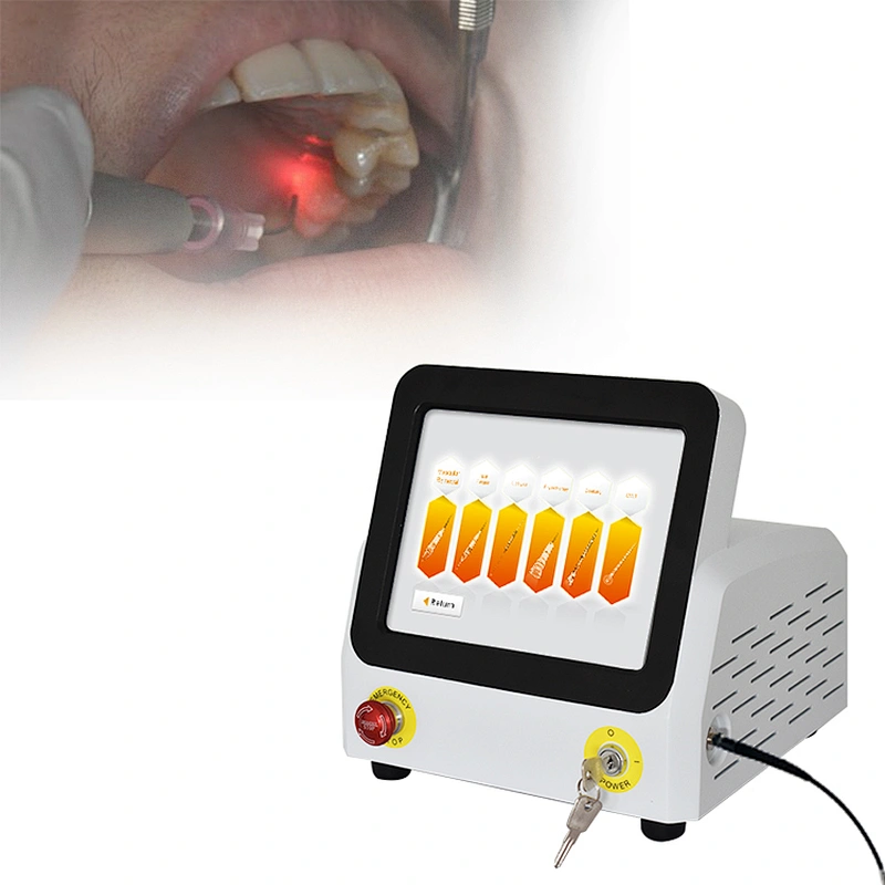 Hot Sale Portable 980nm 30w 60w Dental Soft Tissue Laser Therapy Hard Tissue Whitening Dental Laser Device