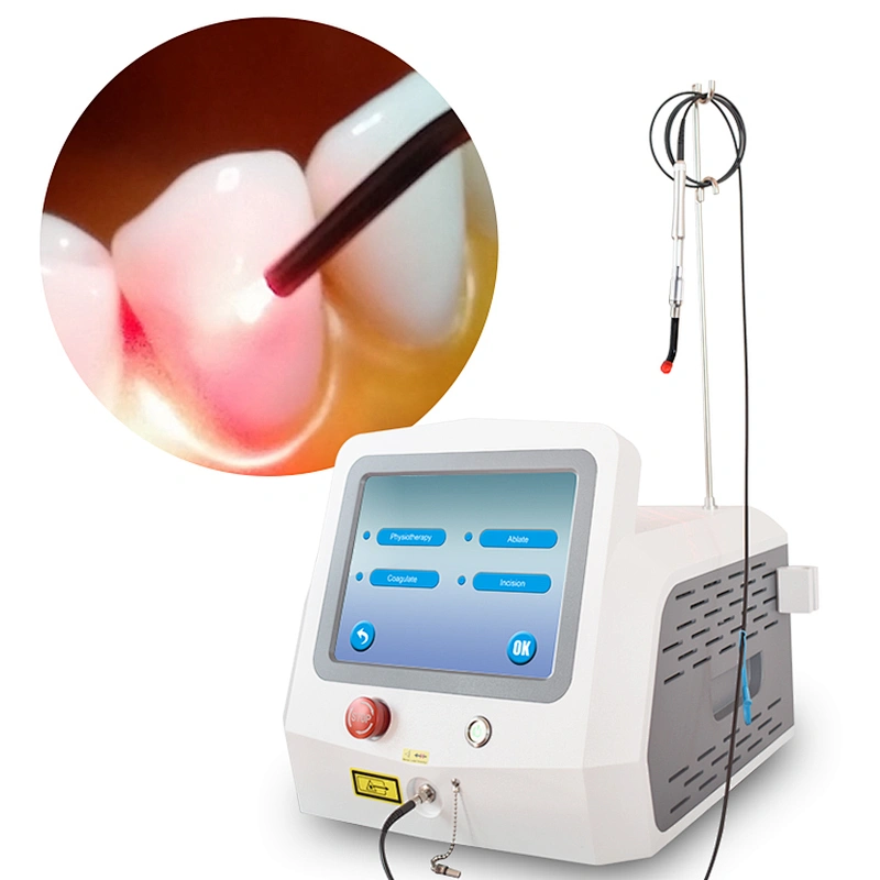 Hot Sale Diode Laser 1470nm 980nm Teeth Whitening Laser Medical Equipment Cutting Soft Tissue Dental Laser Machine