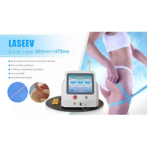 Triangel  Laser Dual 1470nm+980nm Lifting Lipo Lipolysis Surgery Body Slimming Clinic Machine