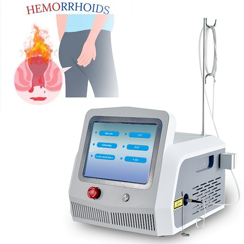 2025 New 980nm 1470nm Diode Laser Proctology Hemorrhoids Surgical Invasive Treatment Laser Ablation Machine