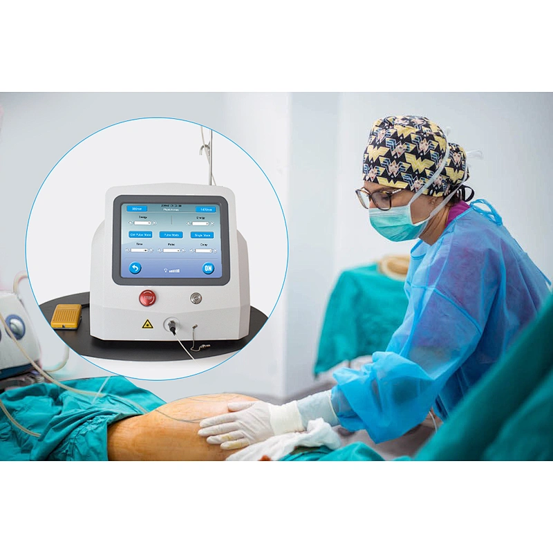 Diode Laser  30w+17w Liposuction 980nm 1470nm Face Lifting Skin Tightening Laser Machine