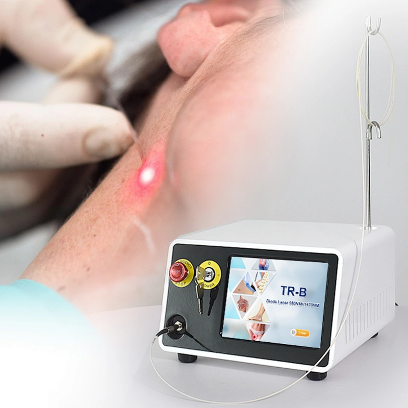 980nm 1470nm Endolaser Face Lifting Lipolysis Laser with Bare Fiber and FTF Fiber for Face and Body